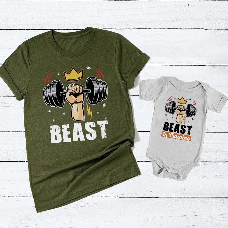 Beast And Beast In Training Father's Day T-Shirt