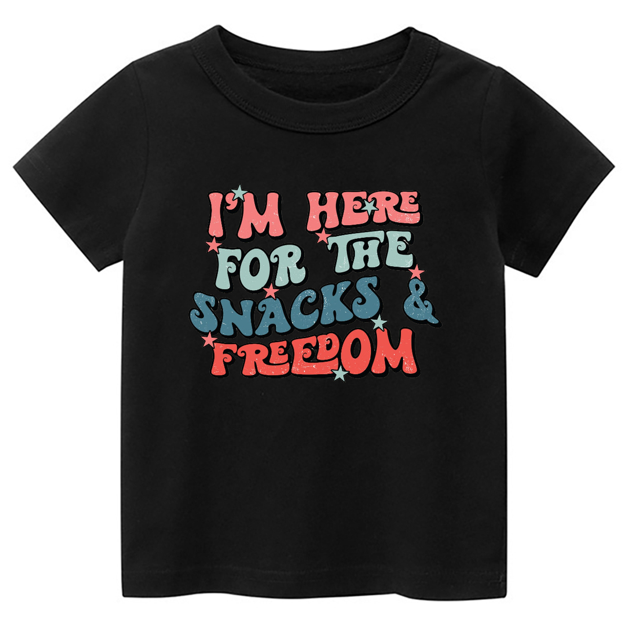 I'm Here For The Snacks & Freedom America Toddler Shirt