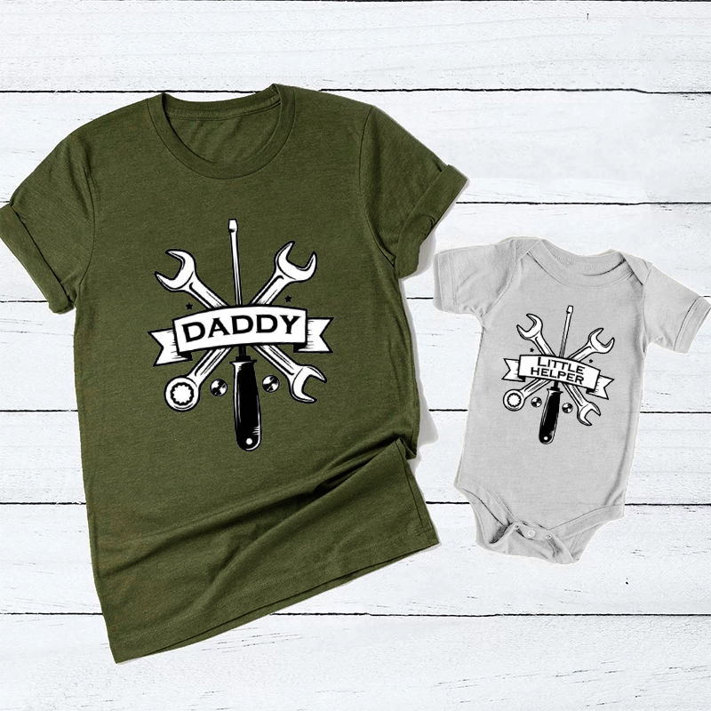 Daddy & Daddy's Little Helper Matching Father's Day Shirt