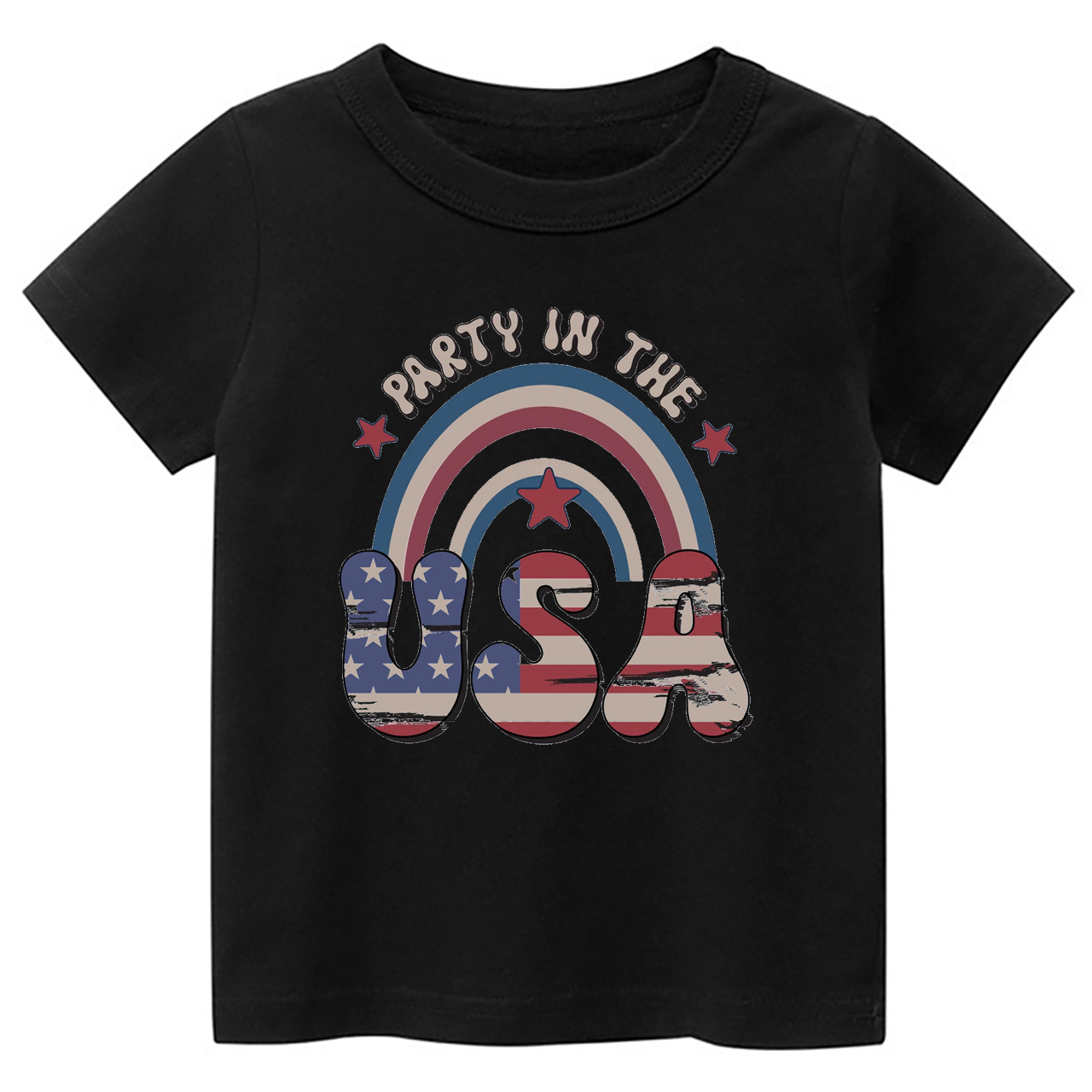 Party In USA Rainbow Toddler Shirt