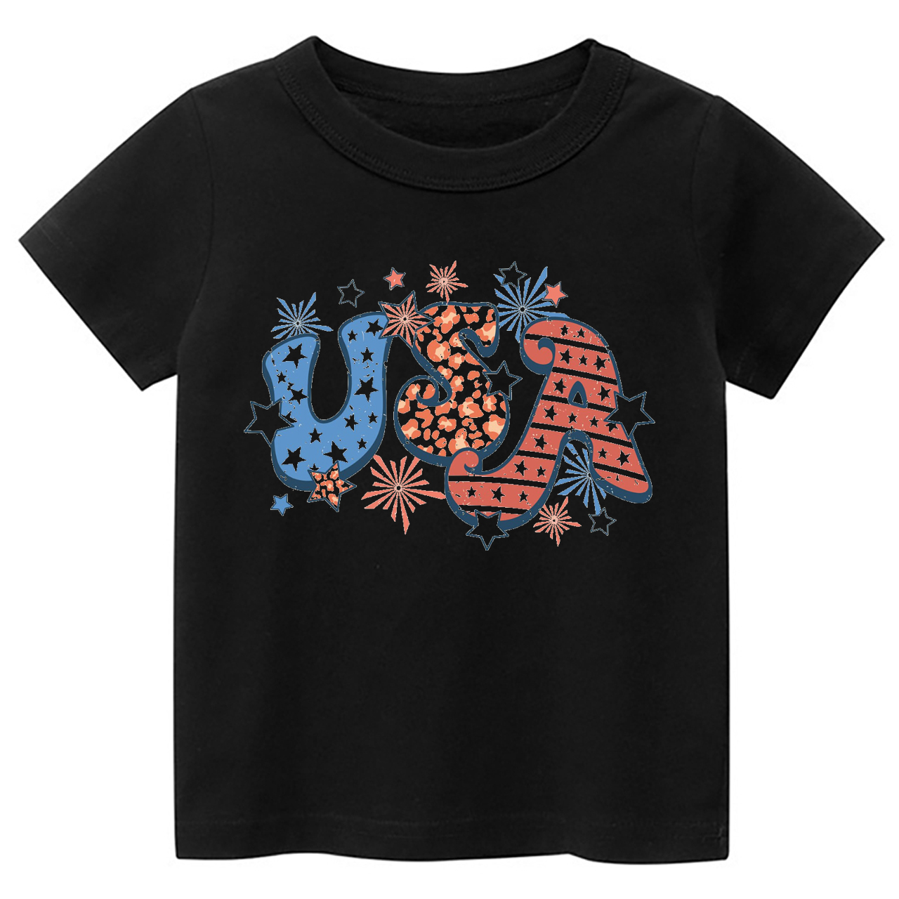 Retro USA Fireworks Stars Toddler Shirt