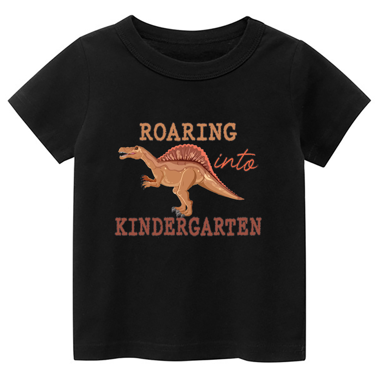 Roaring Into Kindergarten First Day Of School Kids Shirts
