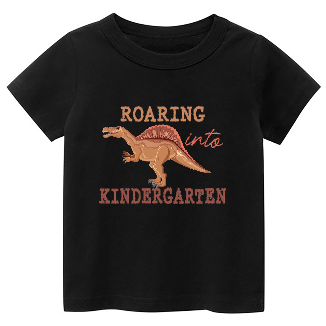 Roaring Into Kindergarten First Day Of School Kids Shirts
