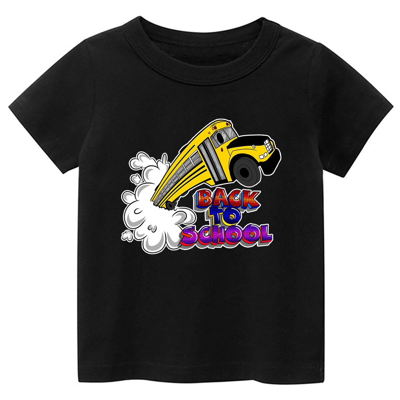 Colorful School Truck Kids Shirts