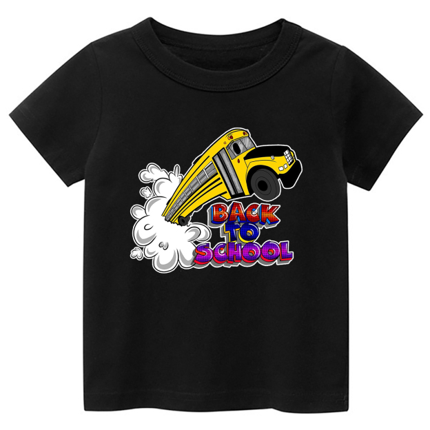 Colorful School Truck Kids Shirts