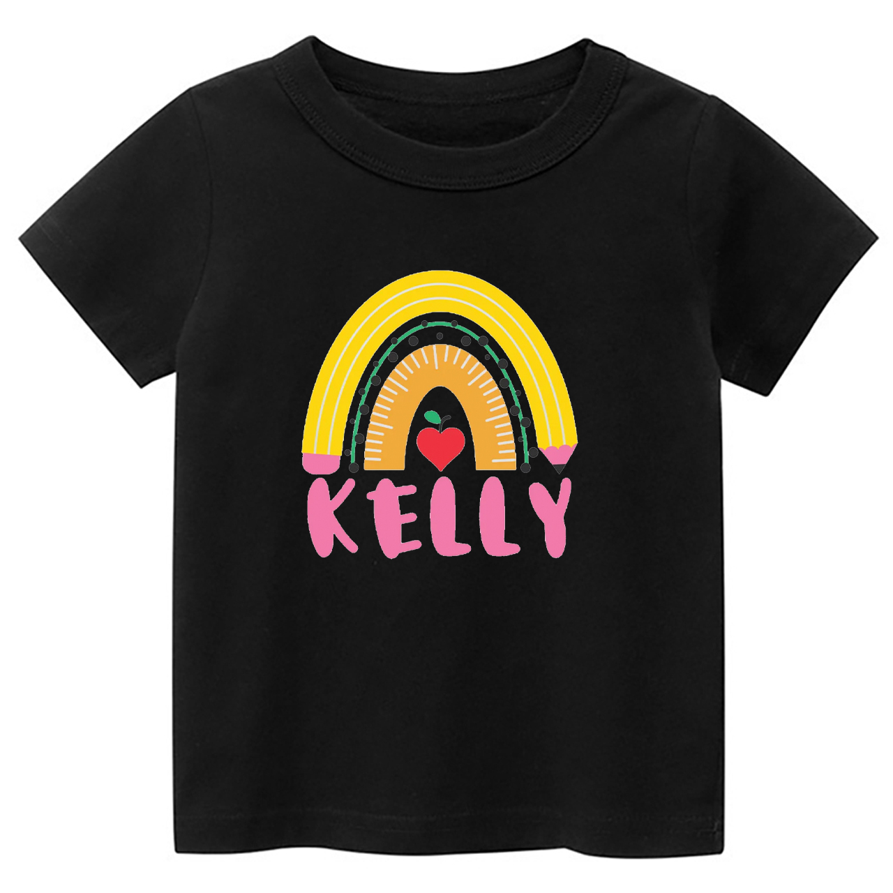 Personalized Pencil Rainbow Shirt Back To School