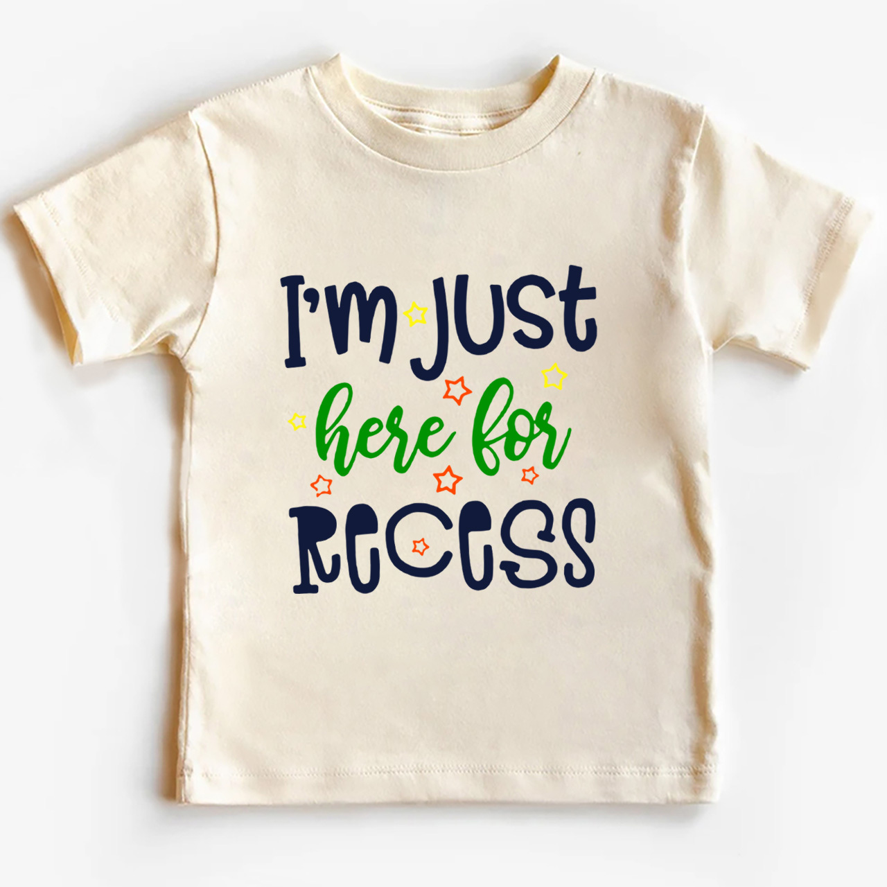 I‘m Just Here For Recess Back To School Kids Tees