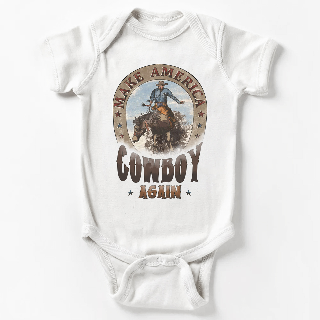 Make America Cowboy Again Bodysuit For Baby