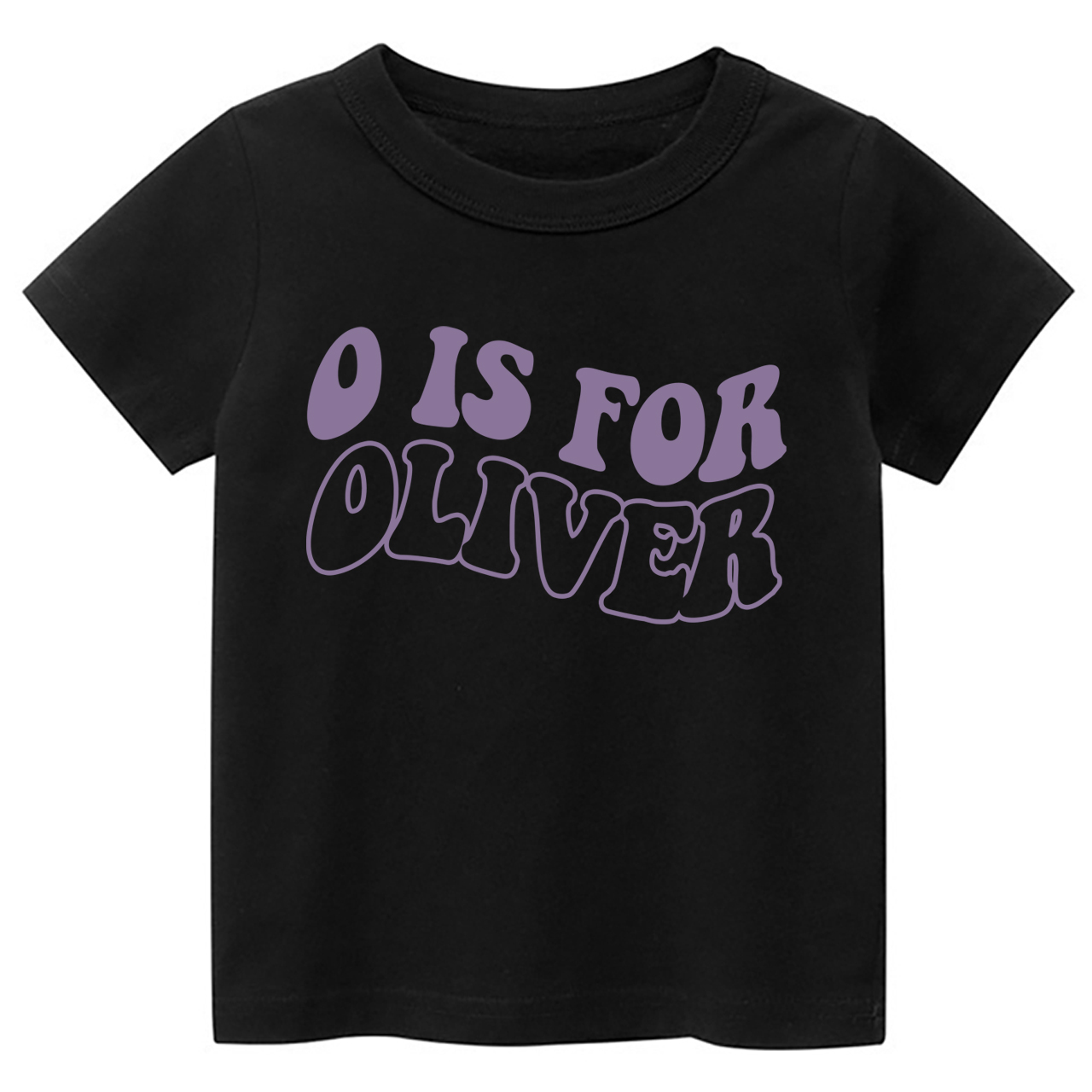 Personalized Kids Shirt - Retro Wavy Name