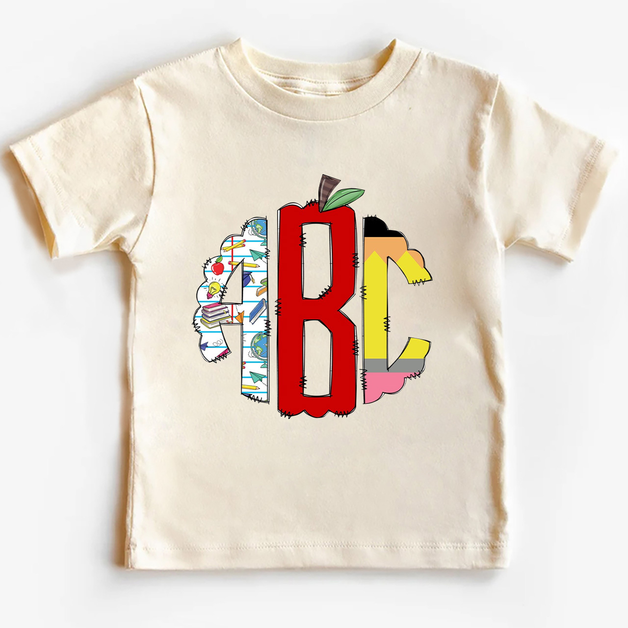 Personalized Back To School Heart Kids Shirt