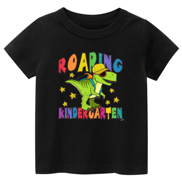 Roaring Kindergarten Dinosaur Kids Shirts