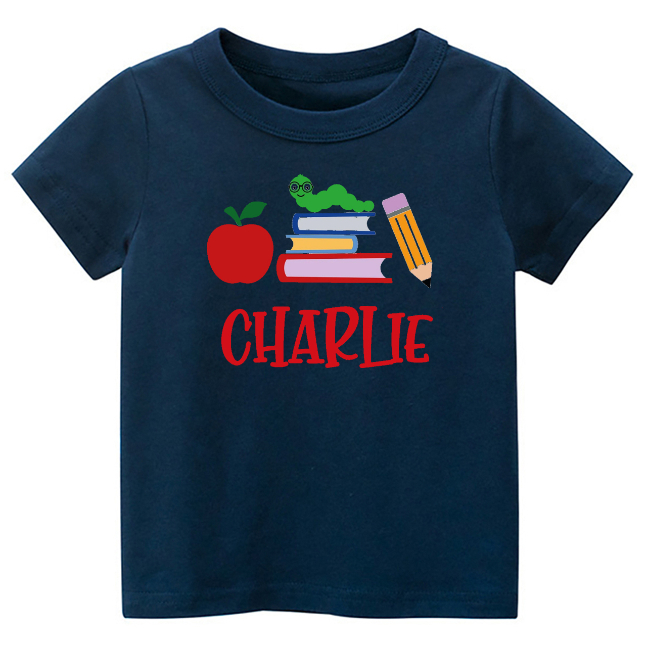 Caterpillar Back To School Custom Kids Shirts