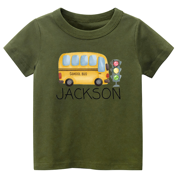 Personalized Bus Back To School Kids Shirts