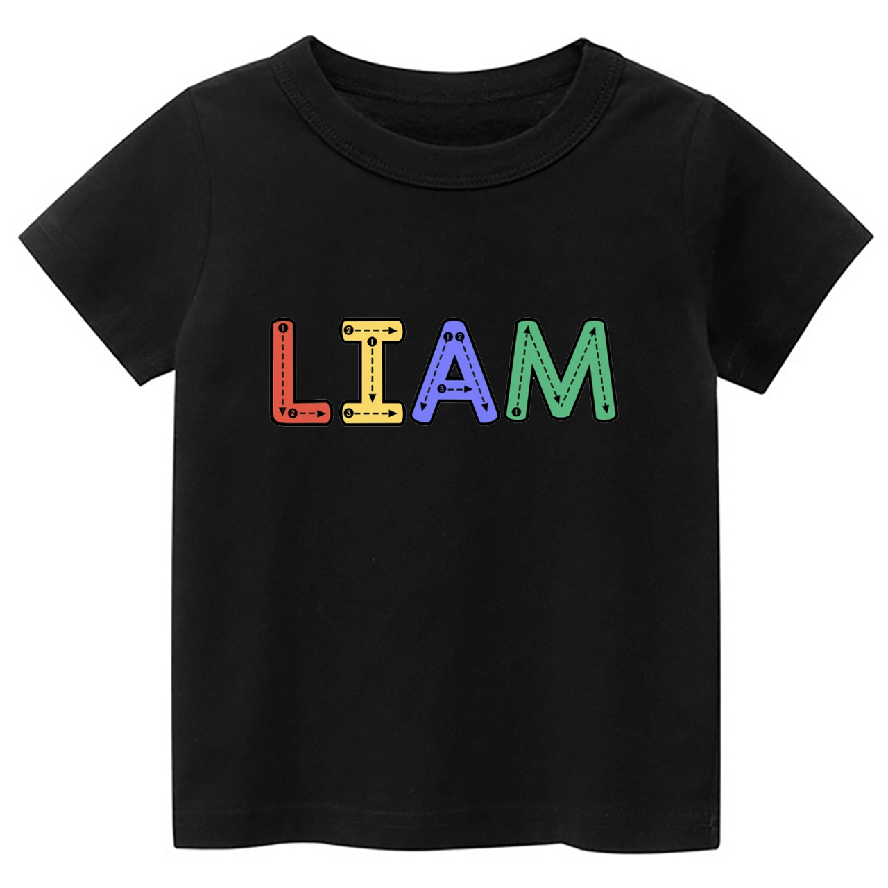 Personalized Tracing Alphabet Name Back To School Kids Shirts
