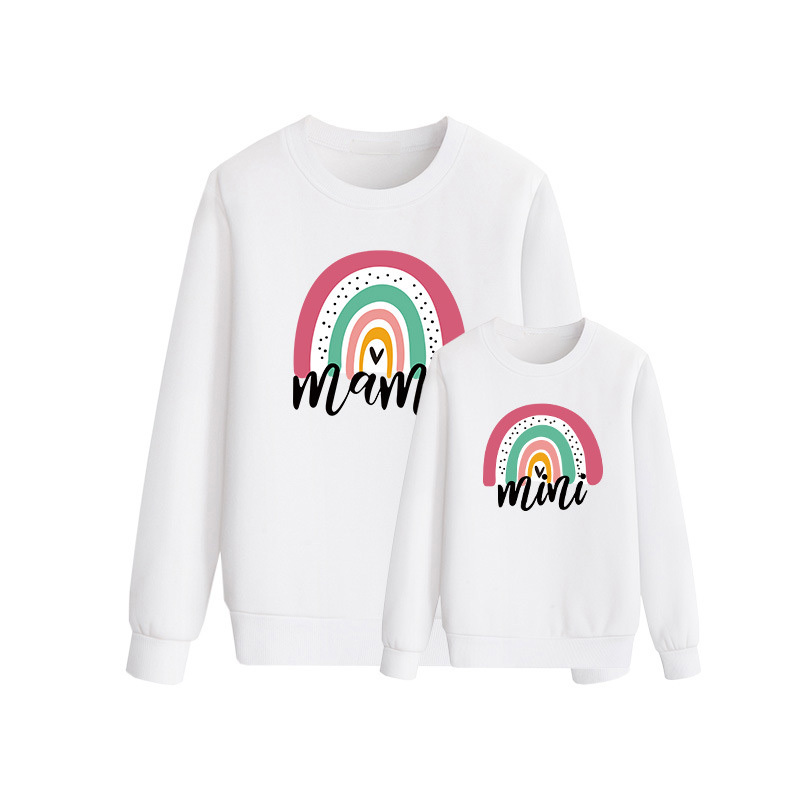 Mama Mini Rainbow Matching Sweatshirt