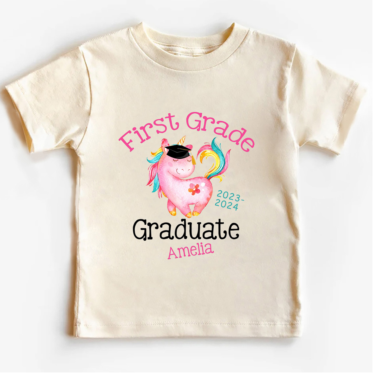 Personalized Kindergarten Unicorn Kids T-shirts