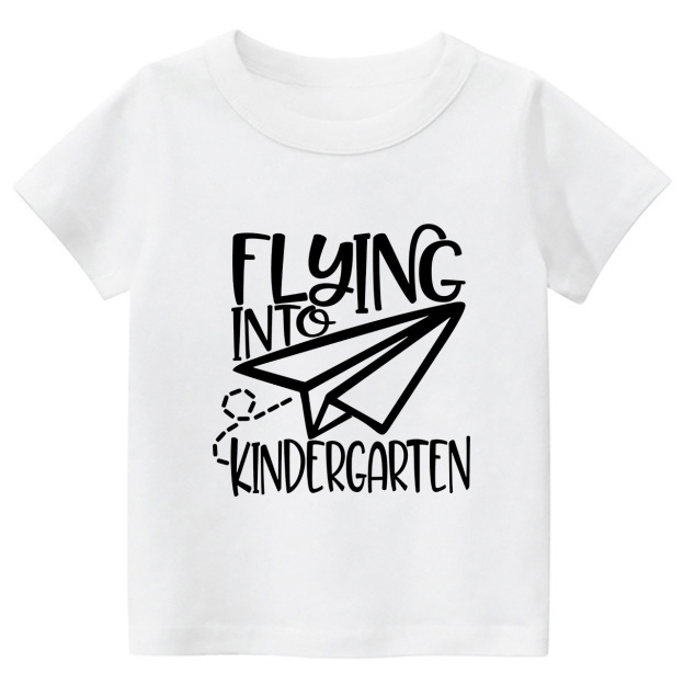 Flying Into Kindergarten School Kids T-shirts