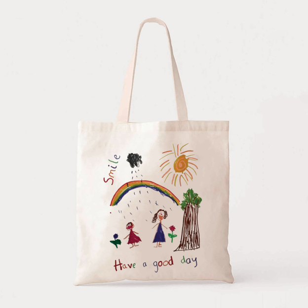 Personalized Have A Good Day Kids School Tote Bag