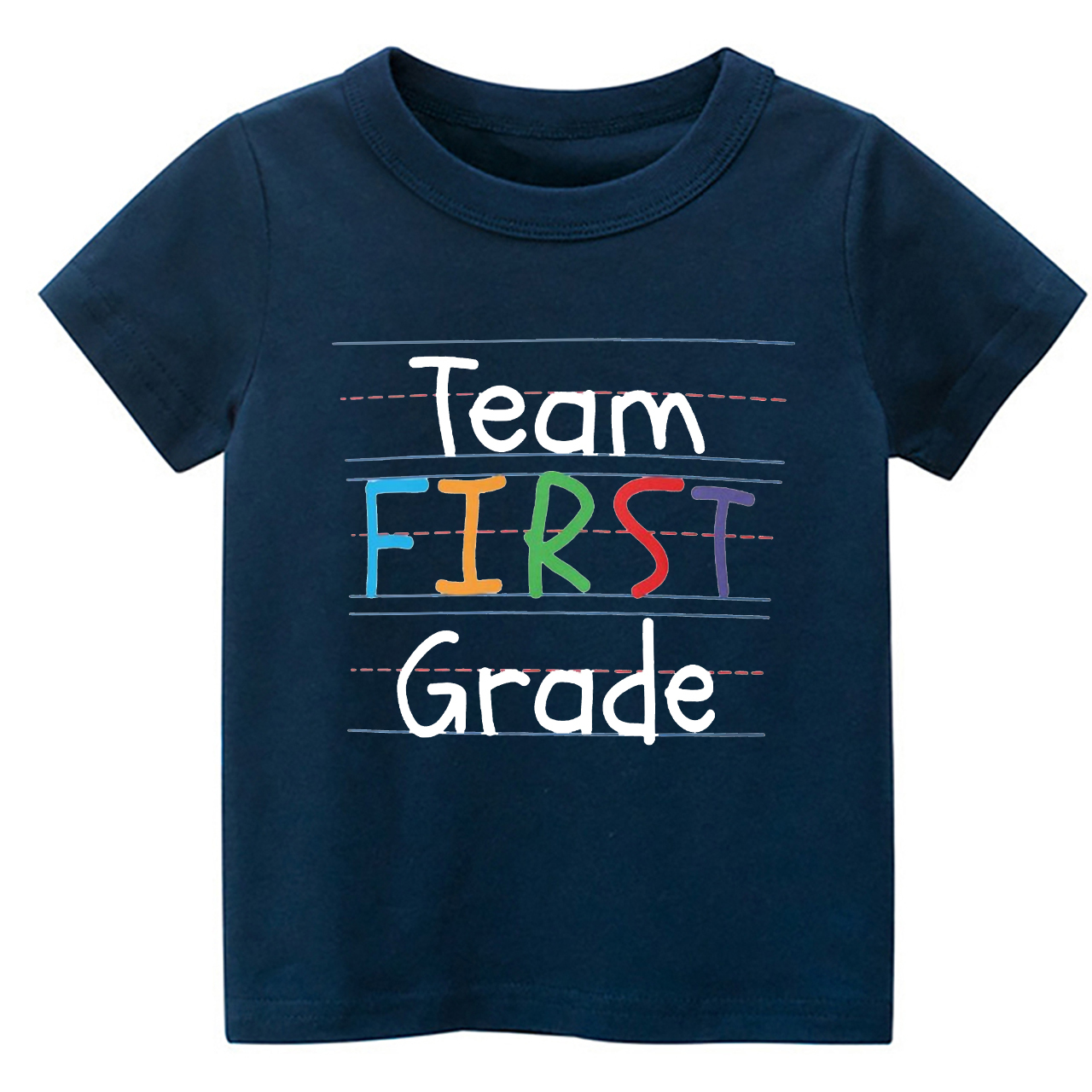 Team First Grade Back To School Kids T-shirts