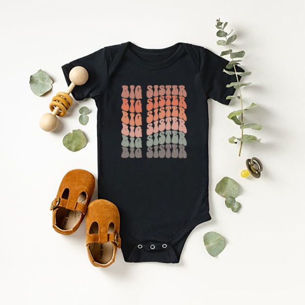 Retro Big Sister Baby Bodysuit