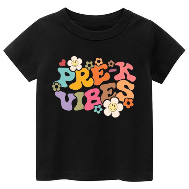 Retro PRE-K Vibes Back To School Shirt For Kids