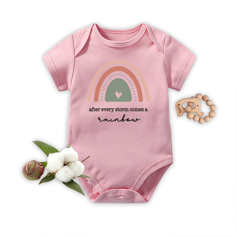 After Every Storm Comes A Rainbow Baby Bodysuit