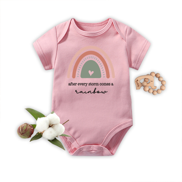After Every Storm Comes A Rainbow Baby Bodysuit
