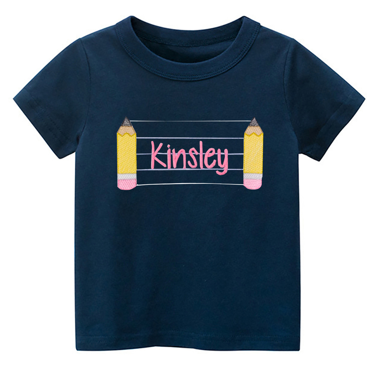 Personalized Back To School Pencil Name Tees
