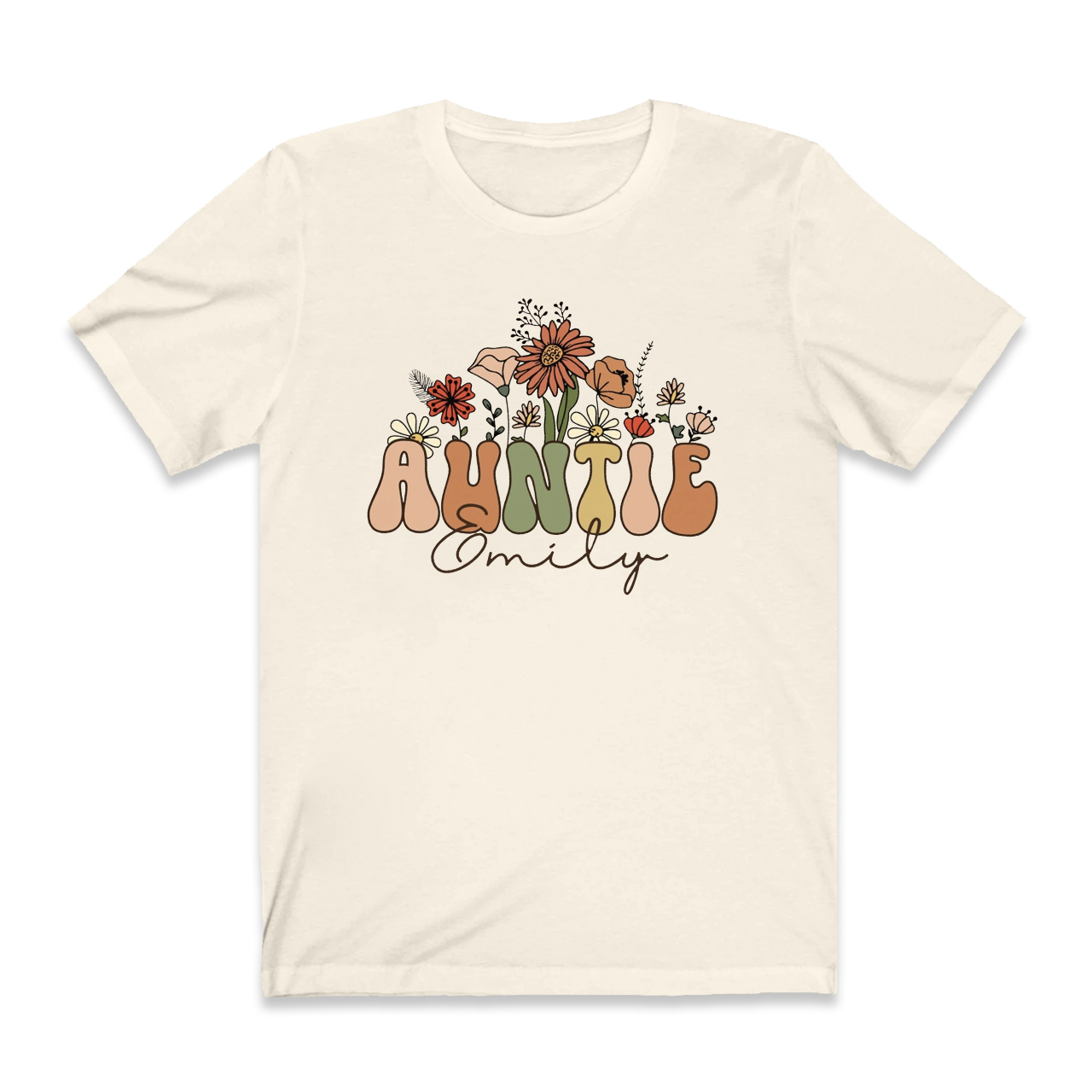Personalized Wildflowers Shirt For Aunt