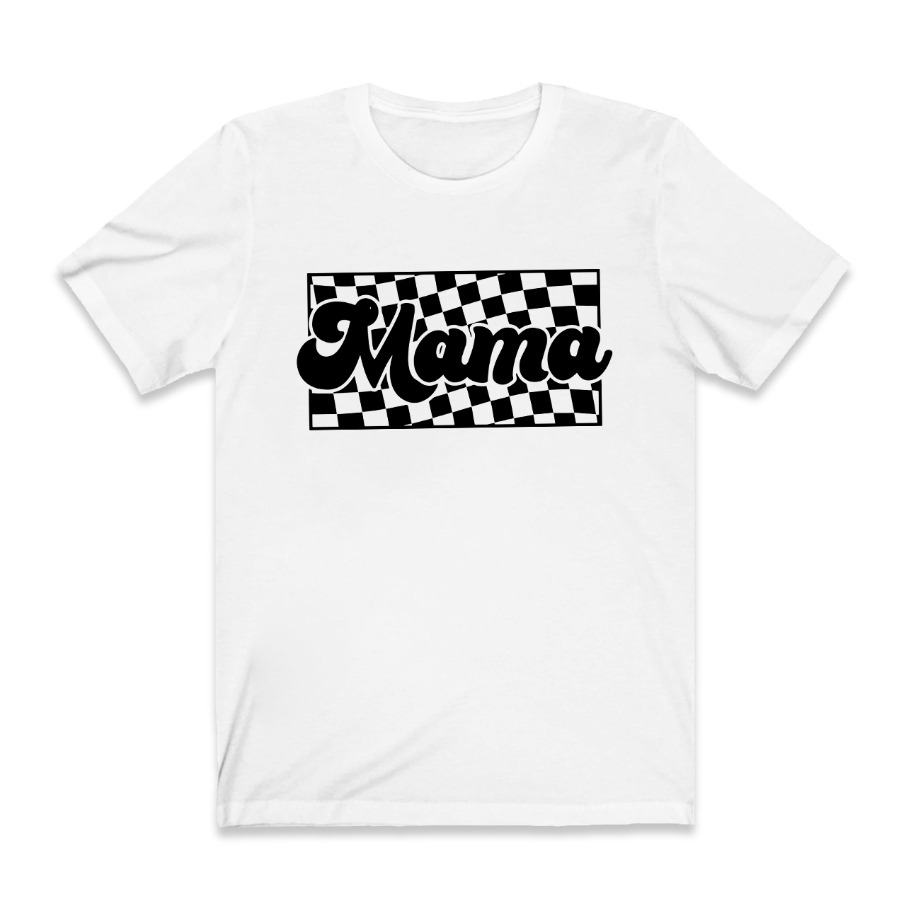Retro Checkered Mama Shirts