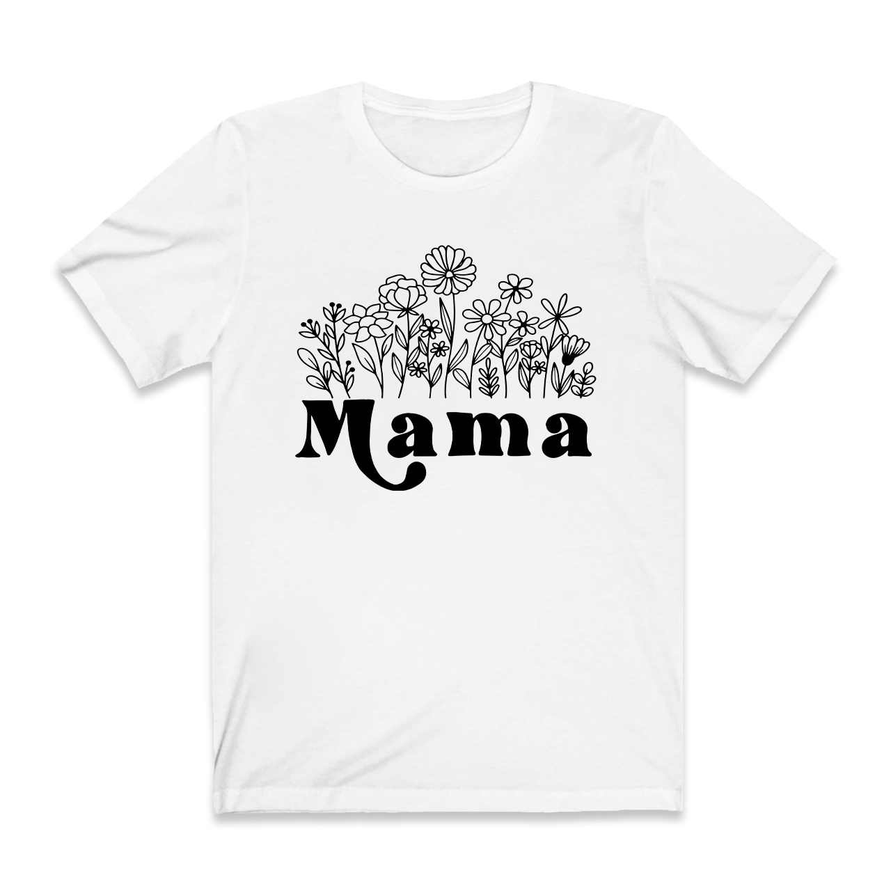 Mama Wildflowers Retro Gift Shirts