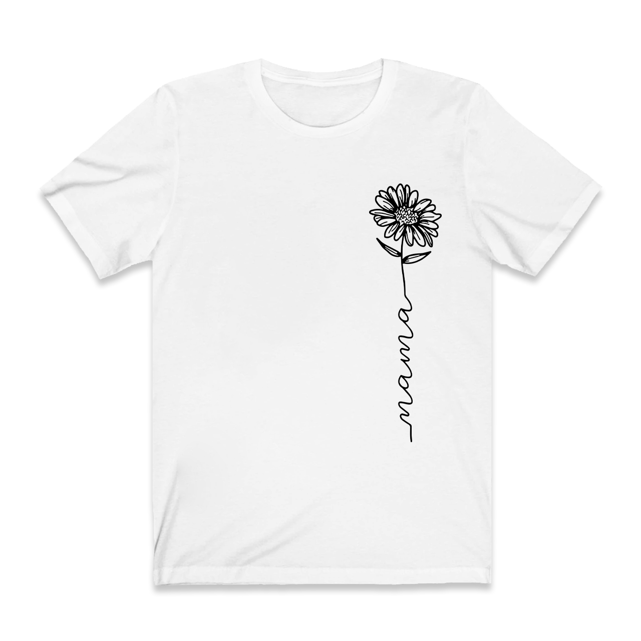 Flower With Mama Retro Gift Shirts