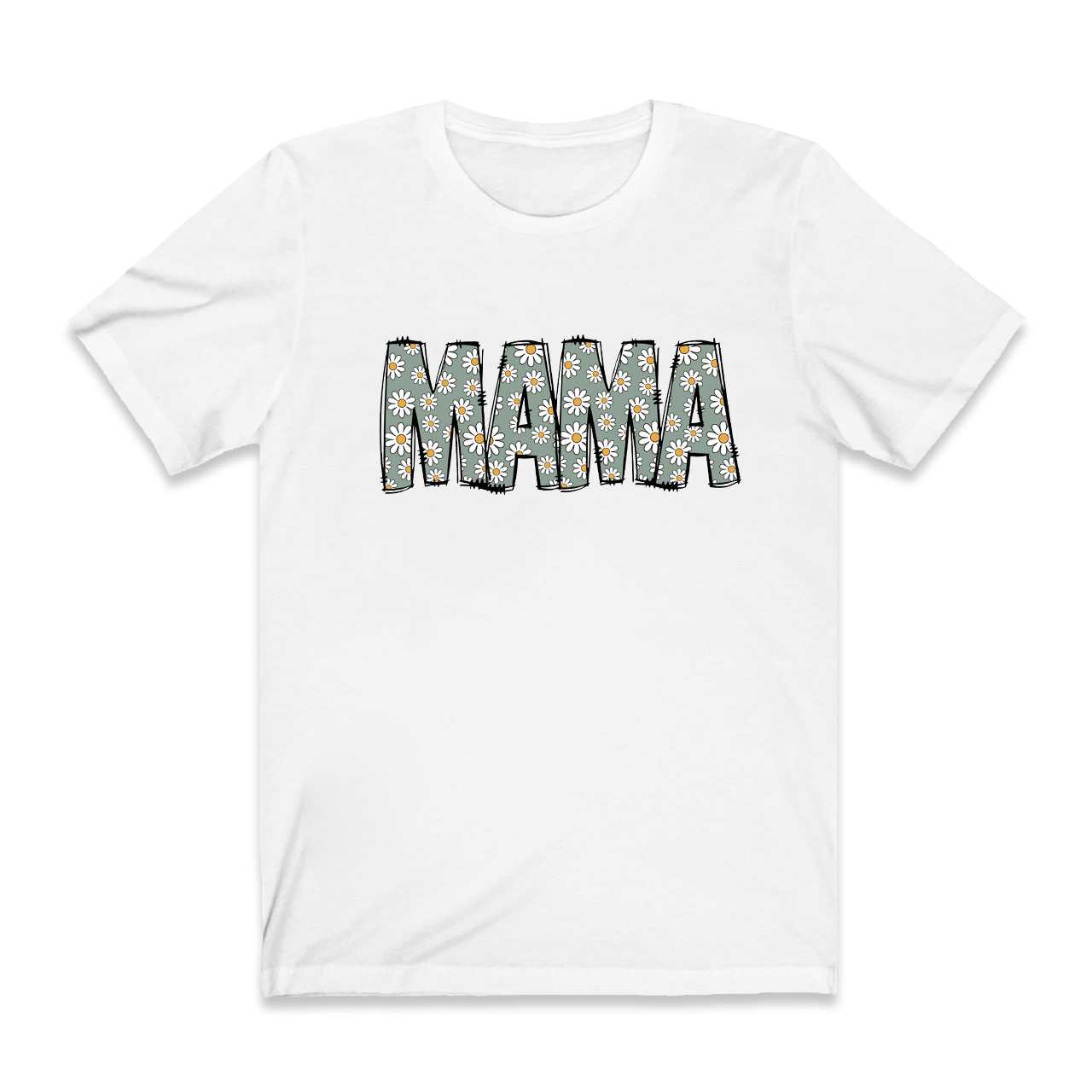 Mama Retro Flower T-Shirt