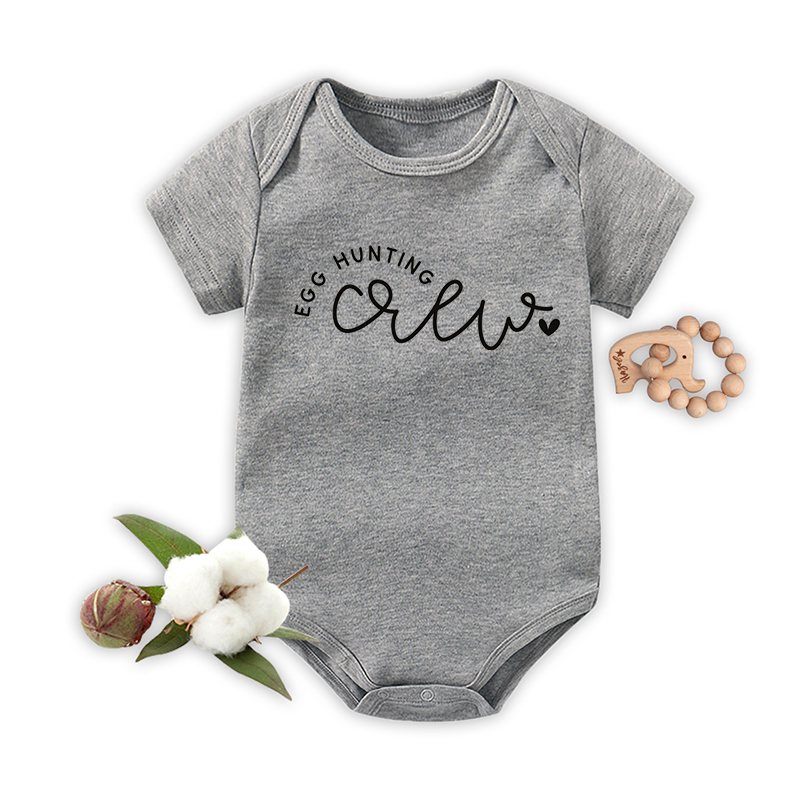 Egg Hunting Crew Easter Baby Bodysuit