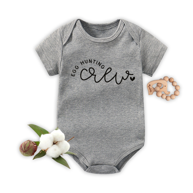 Egg Hunting Crew Easter Baby Bodysuit