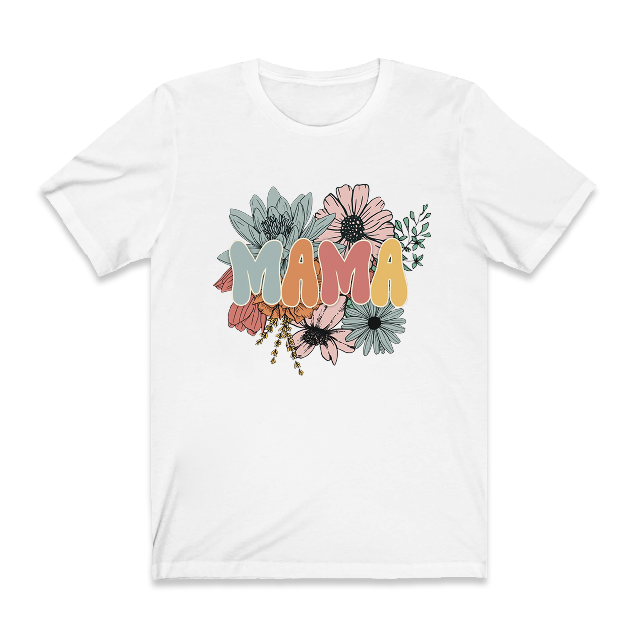 Retro Floral Gift Tees For Mom