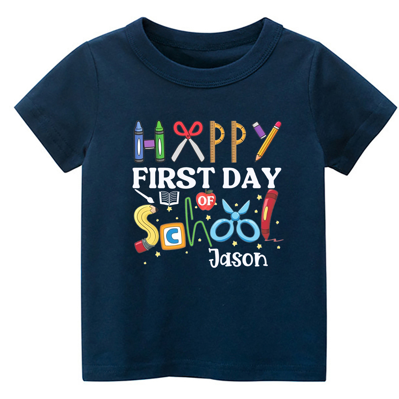 Personalized First Day of Shirt For School Kids
