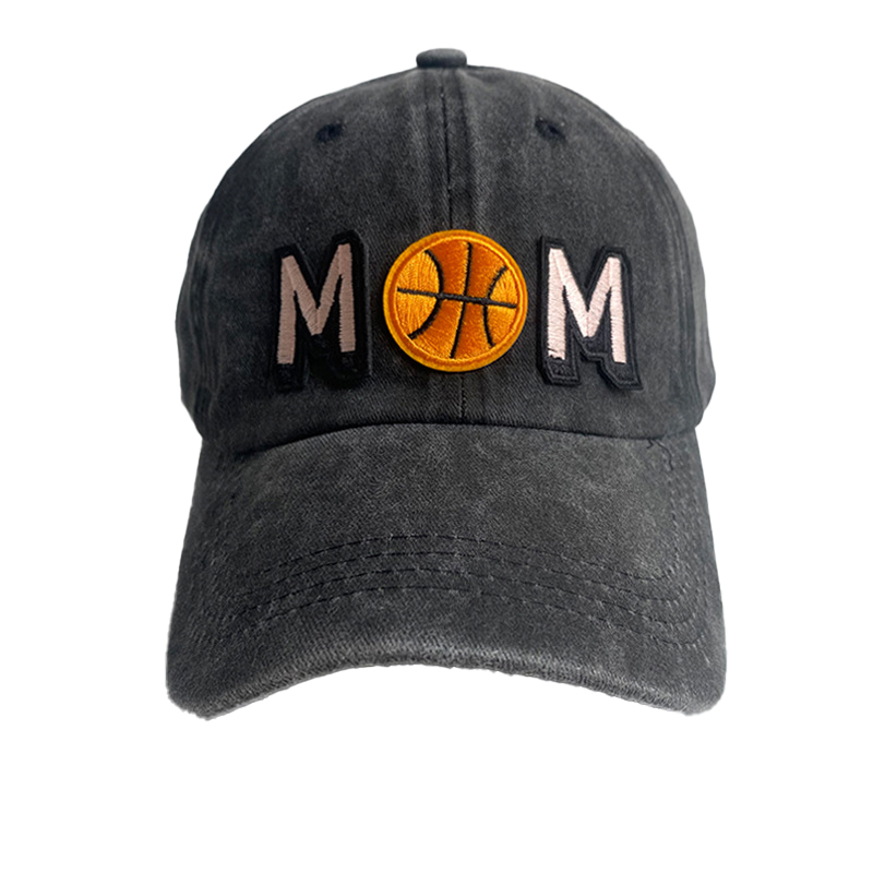 Basketball Mom Letter Embroidered Baseball Caps