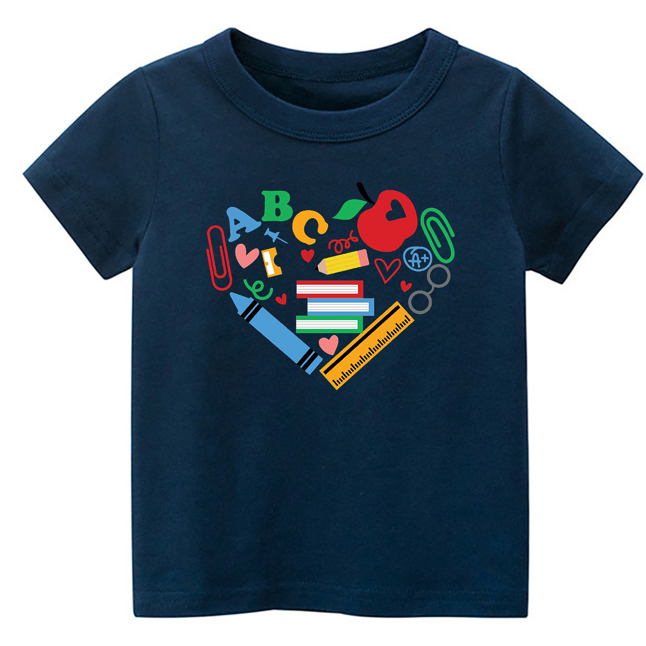 I love school - Children's Heart T-Shirt