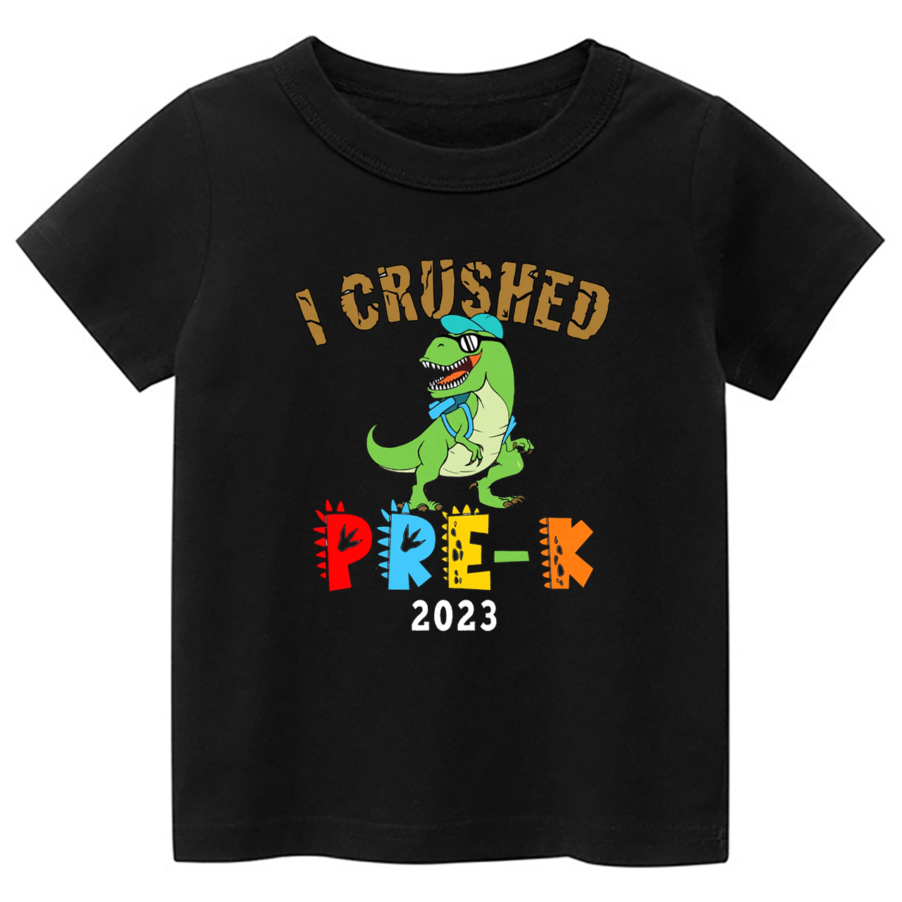 I Crushed Pre-K Dinosaur Shirt For Kids