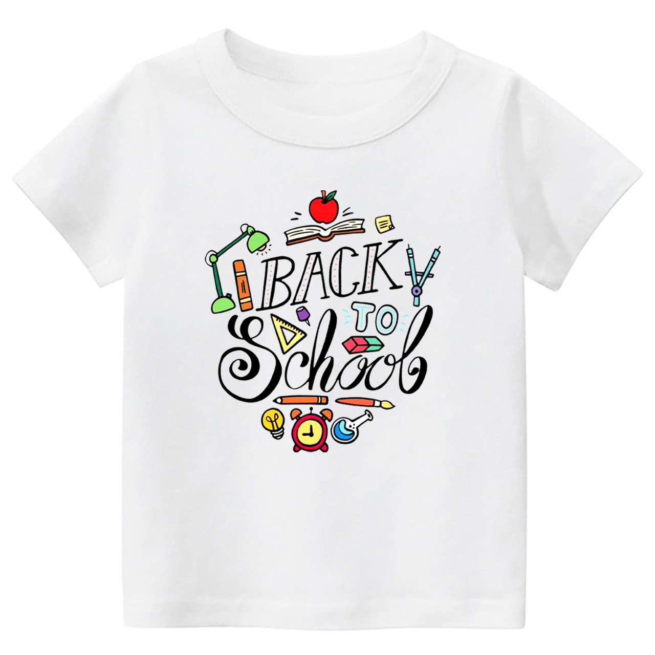 Cute Cartoon Back To School Kids T-shirt