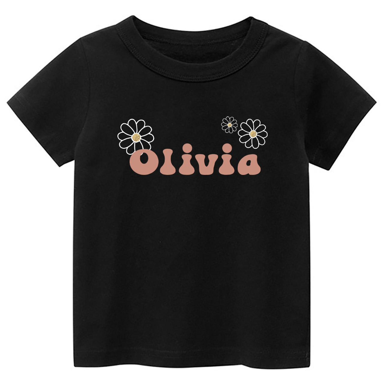 Personalized Girls Daisy Name Toddler Shirt