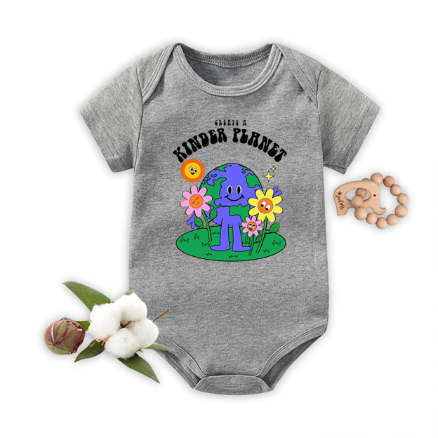 Kinder Planet Earth Day Baby Bodysuit