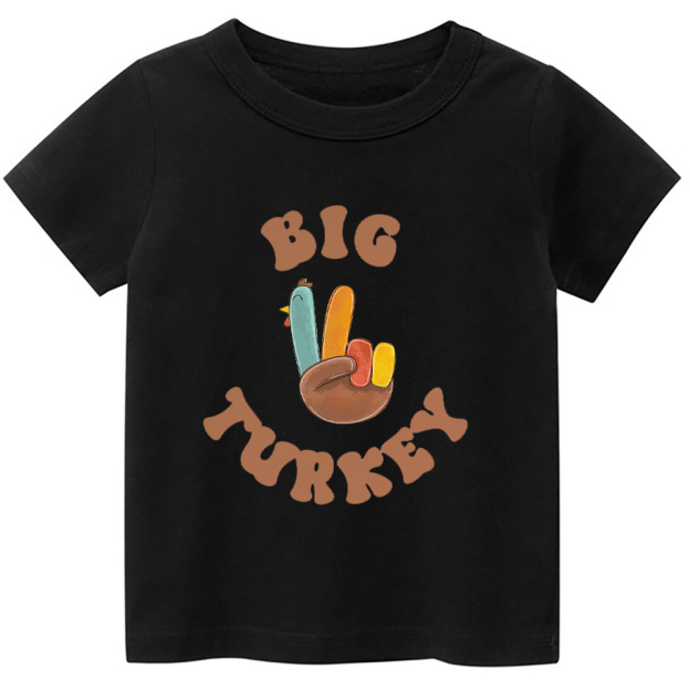 Big Turkey Thanksgiving Toddler Retro Shirt