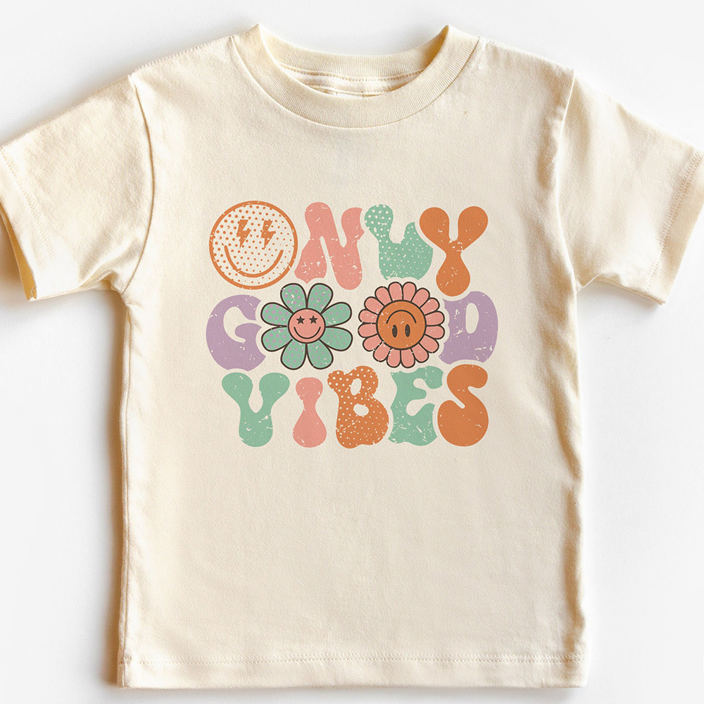 Happy Face Good Vibes Daisy Summer Shirt