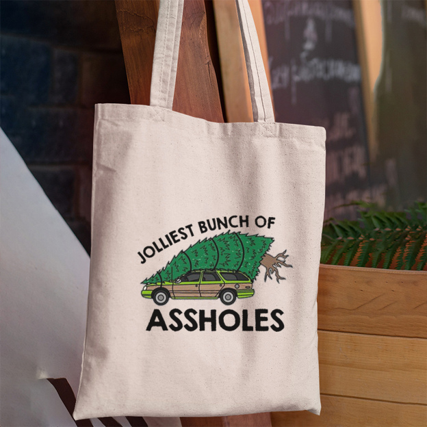 Jolliest Bunch Of Assholes Christmas Tote Bag