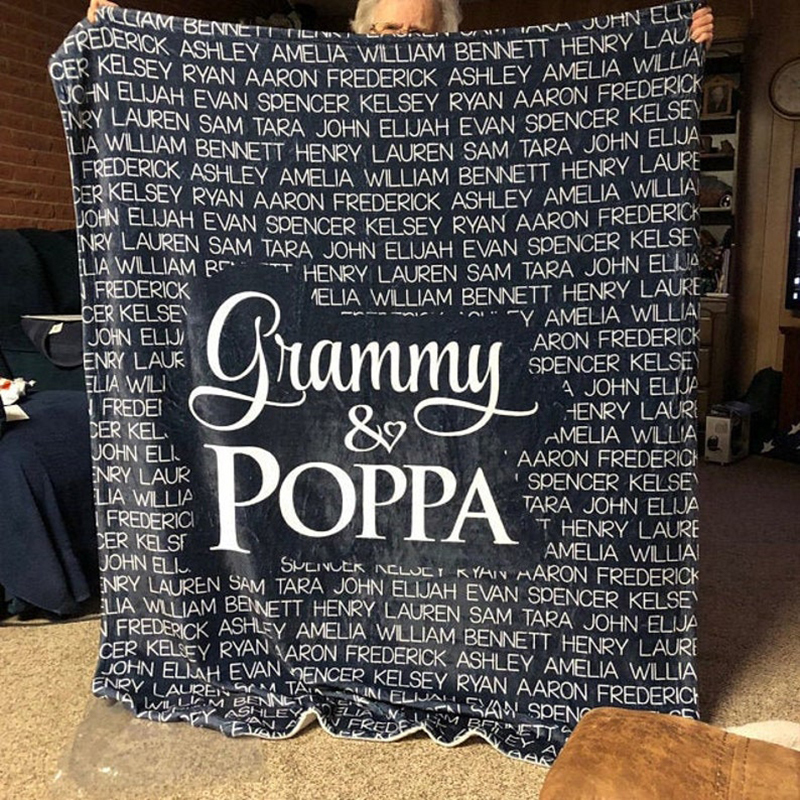 Personalized Grandparent Blanket