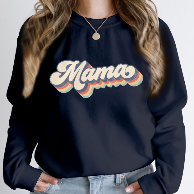 Retro Sweatshirt For Mama