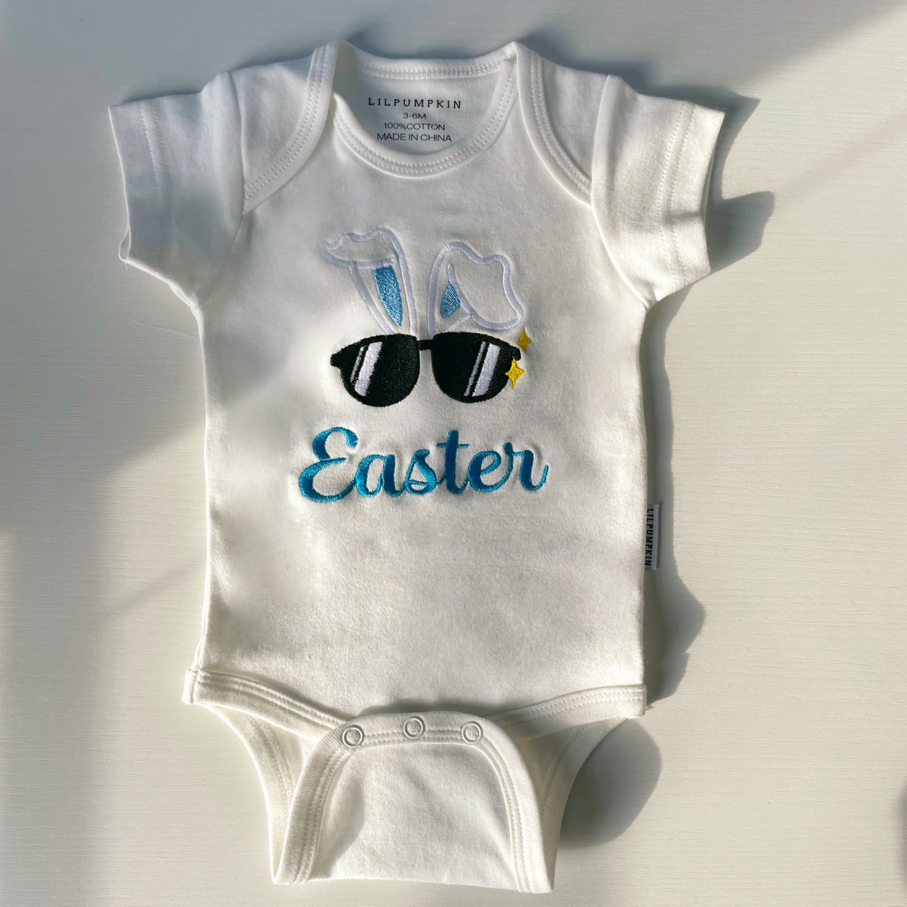 Baby Embroidery Bodysuit (Easter Bunny Boy)