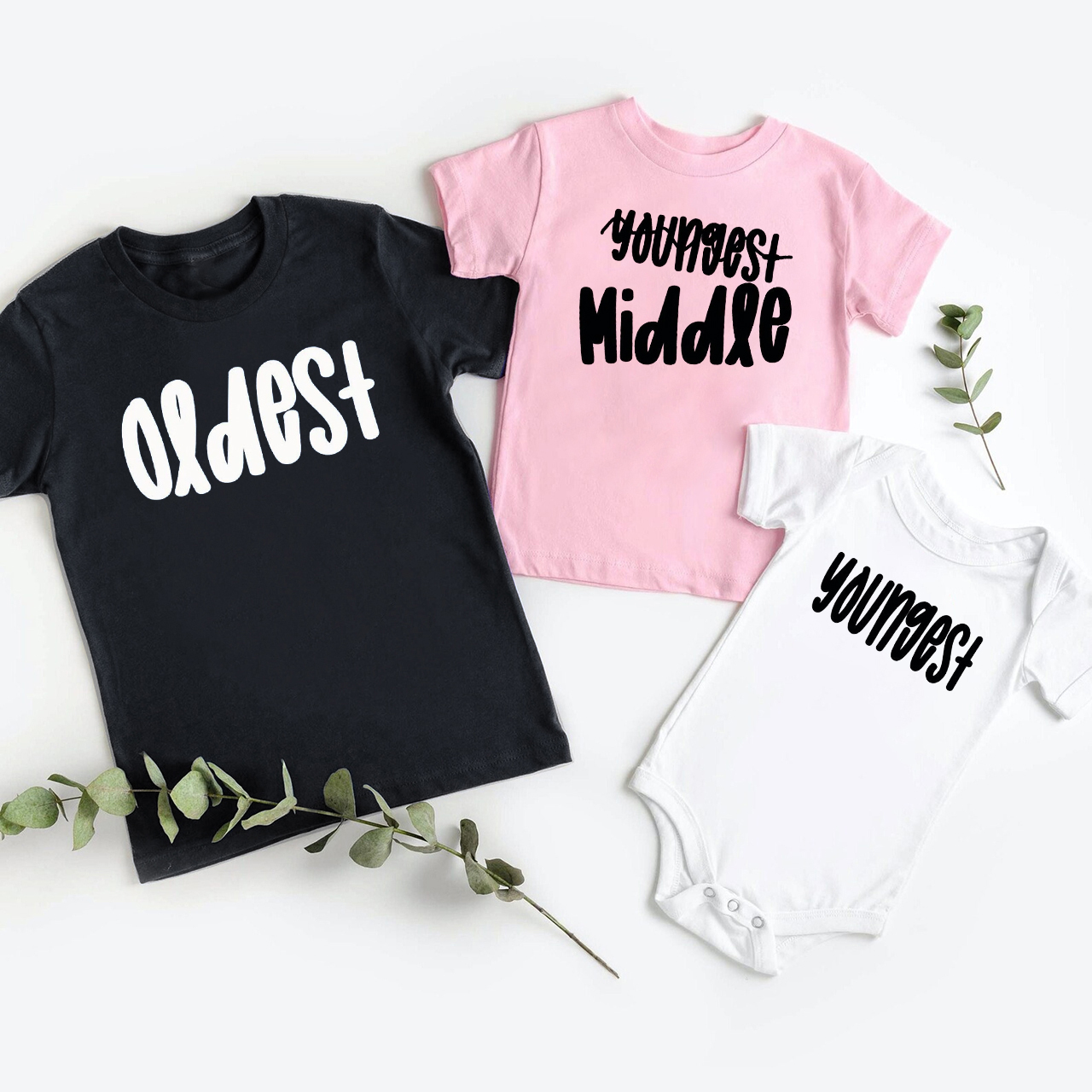 Personalized Cute Alphabet Family Matching Shirt